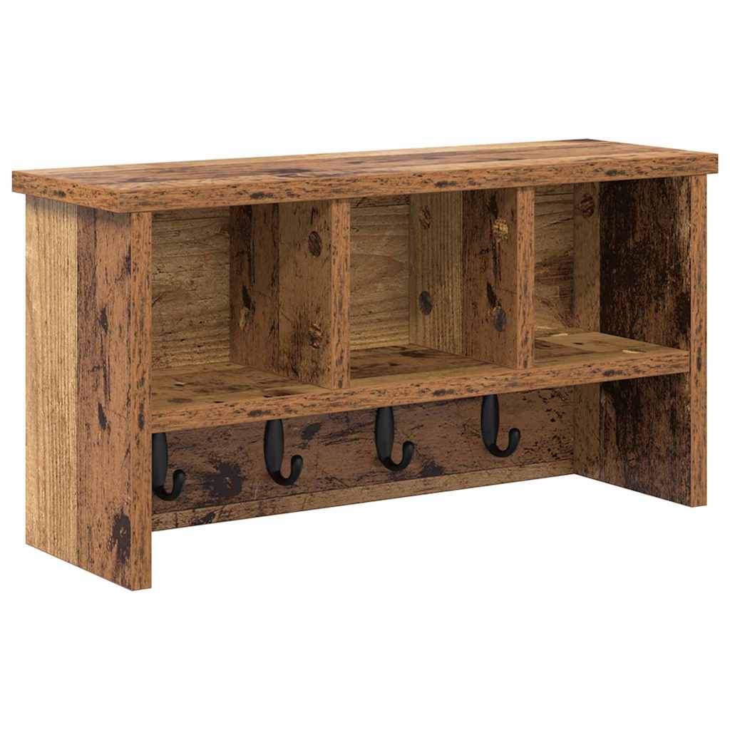 Appendiabiti a muro Legno vecchio 50 x 16 x 26 cm | homemem39