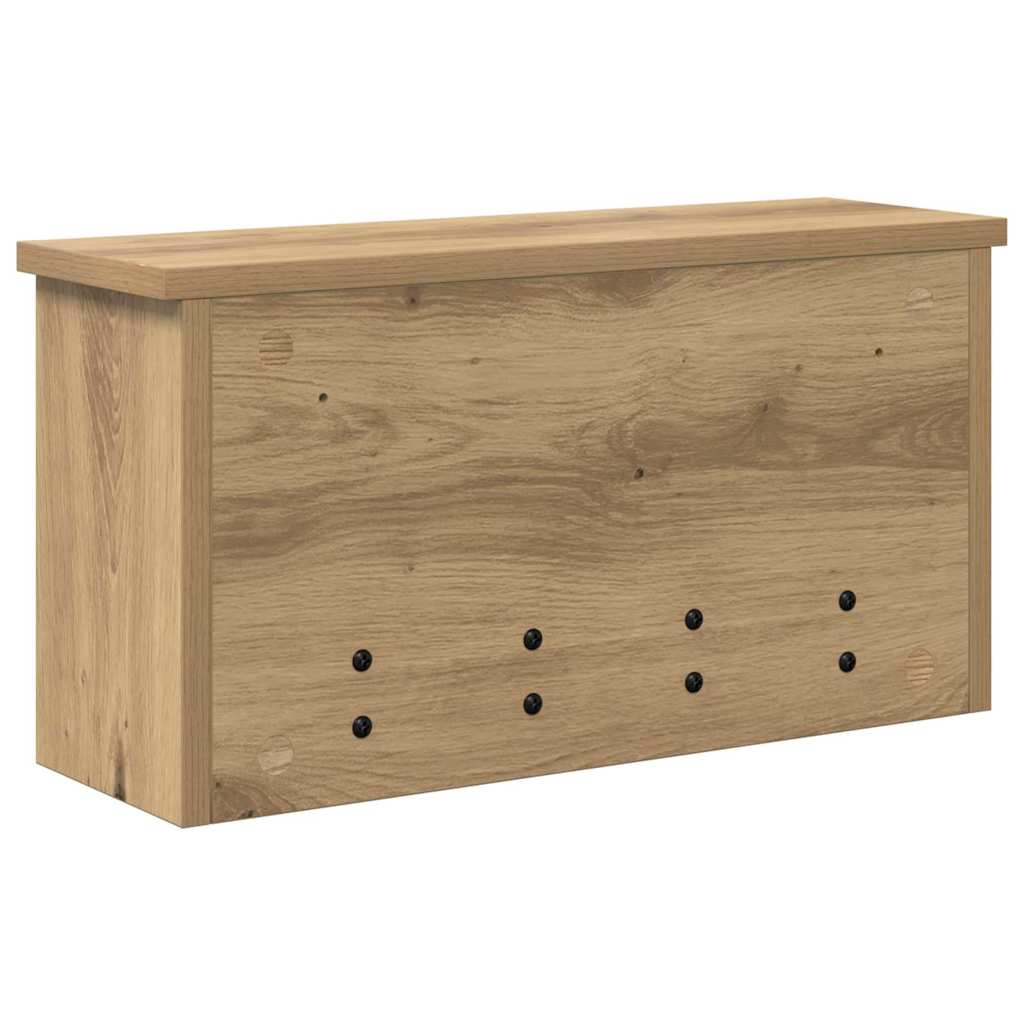 Appendiabiti a muro A parete Rovere artigianale 50 x 16 x 26 cm | homemem39