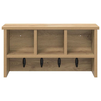 Appendiabiti a muro A parete Rovere artigianale 50 x 16 x 26 cm | homemem39