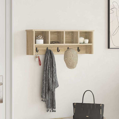 Appendiabiti a muro Rovere Sonoma 75 x 16 x 26 cm | homemem39