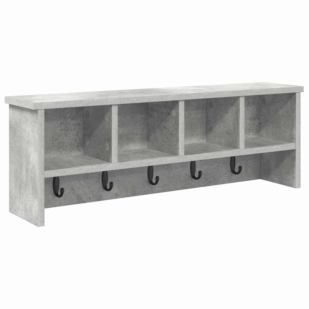 Appendiabiti a muro Grigio cemento 75 x 16 x 26 cm | homemem39