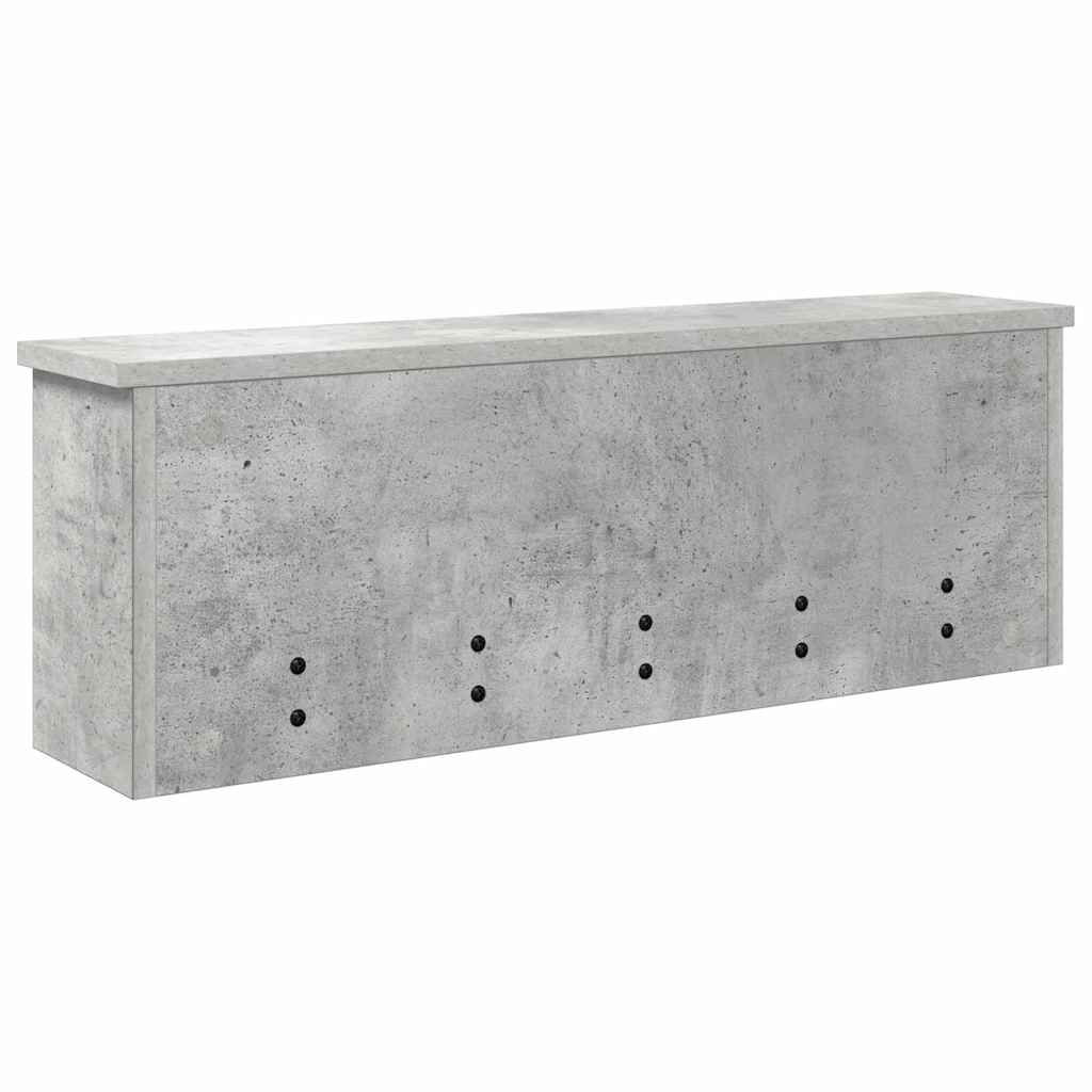 Appendiabiti a muro Grigio cemento 75 x 16 x 26 cm | homemem39