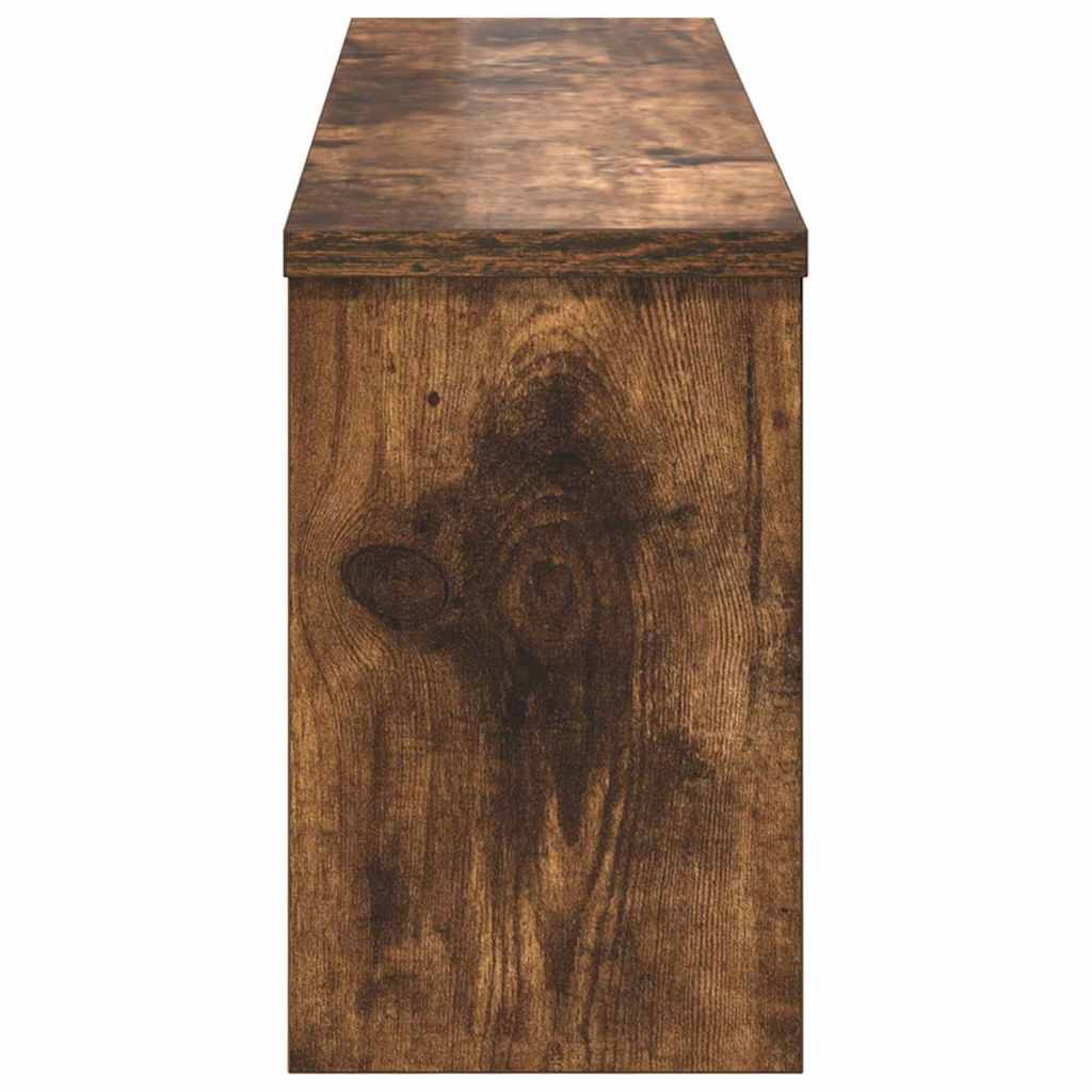 Appendiabiti a muro con lo scaffale Rovere fumé 75 x 16 x 26 cm | homemem39