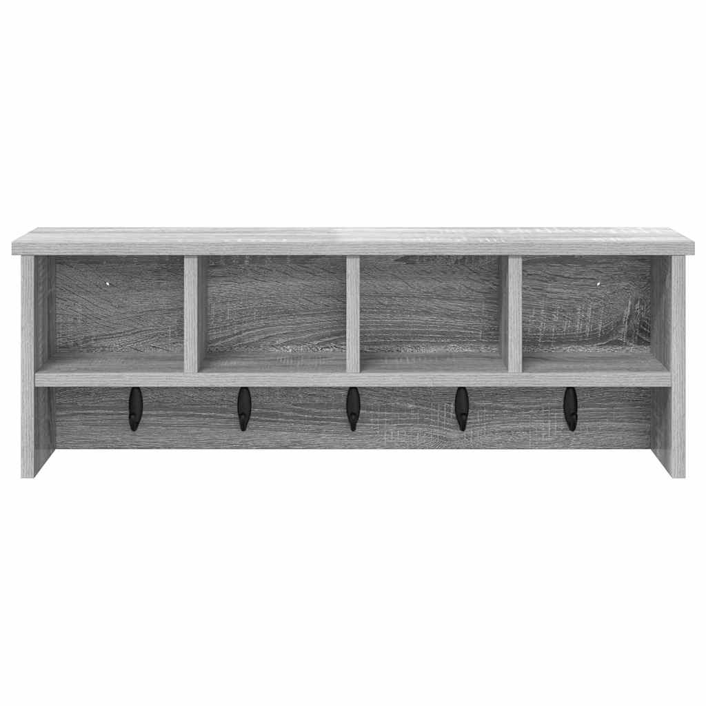 Appendiabiti a muro Grigio sonoma 75 x 16 x 26 cm