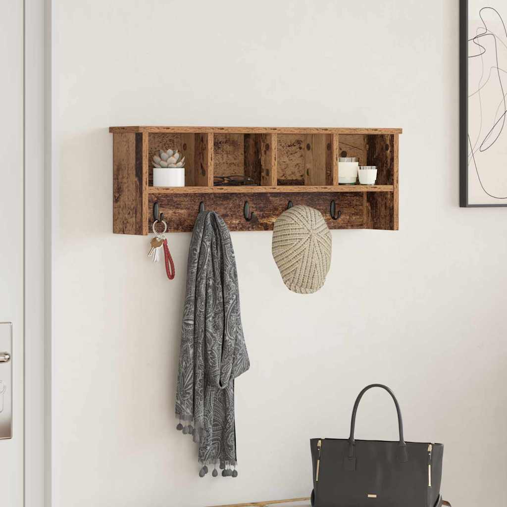 Appendiabiti a muro Legno vecchio 75 x 16 x 26 cm | homemem39