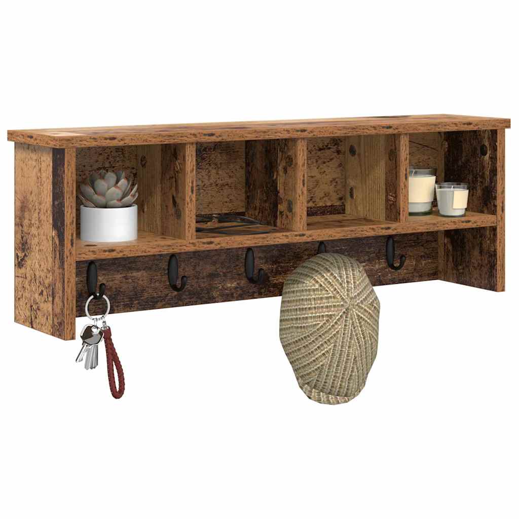 Appendiabiti a muro Legno vecchio 75 x 16 x 26 cm | homemem39