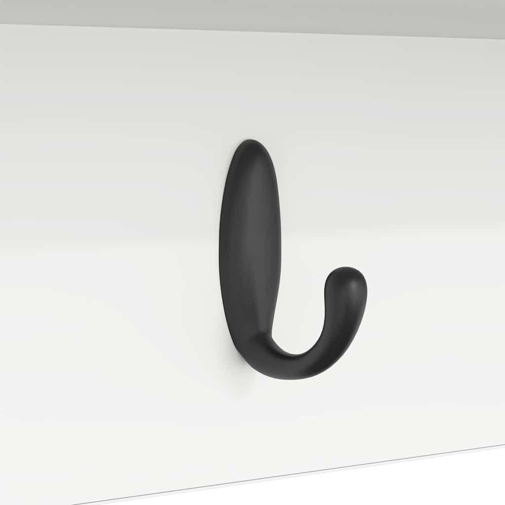 Appendiabiti a muro Bianco 100 x 16 x 26 cm Legno multistrato | homemem39
