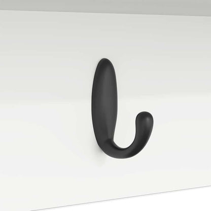 Appendiabiti a muro Bianco 100 x 16 x 26 cm Legno multistrato | homemem39