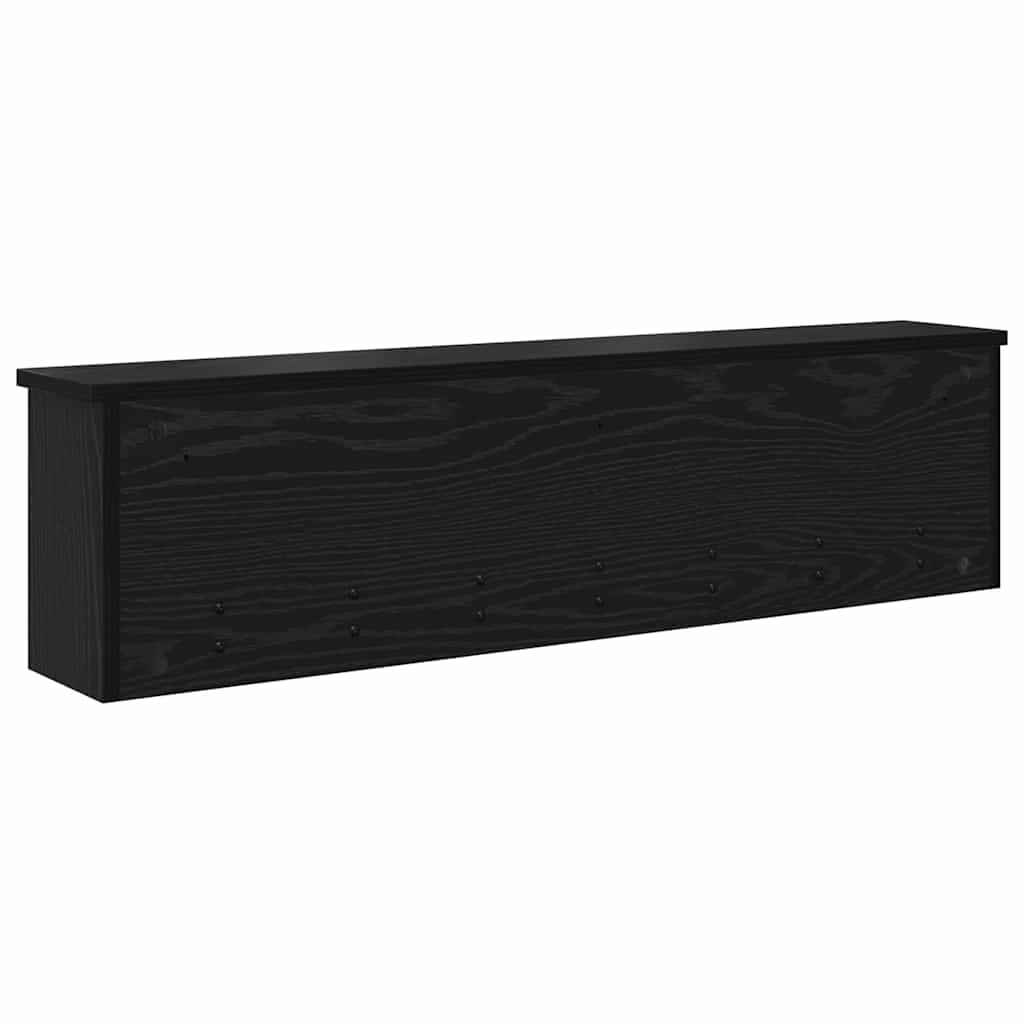 Appendiabiti a muro Rovere Nero 100 x 16 x 26 cm | homemem39