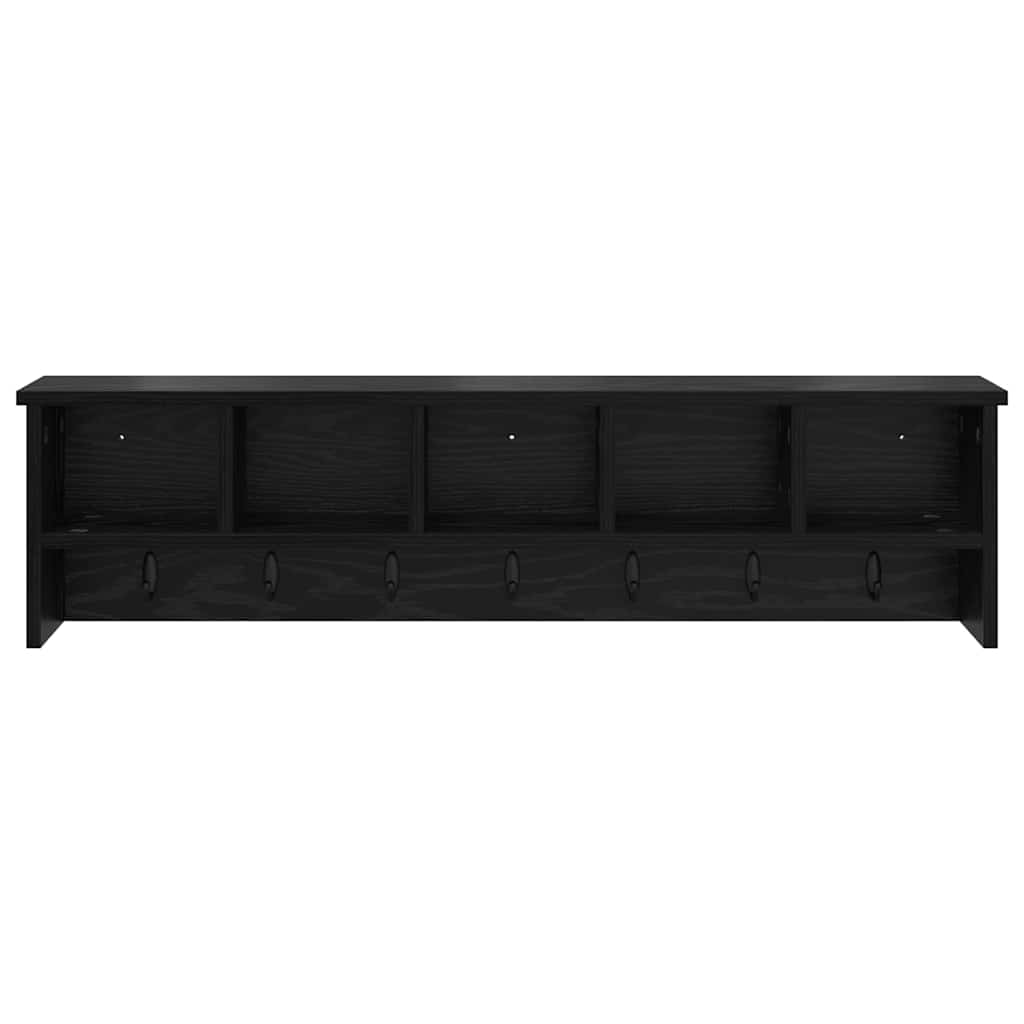 Appendiabiti a muro Rovere Nero 100 x 16 x 26 cm | homemem39