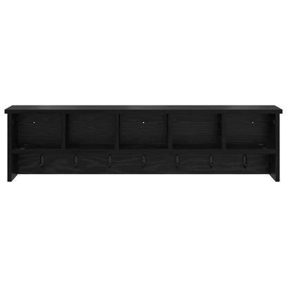Appendiabiti a muro Rovere Nero 100 x 16 x 26 cm | homemem39