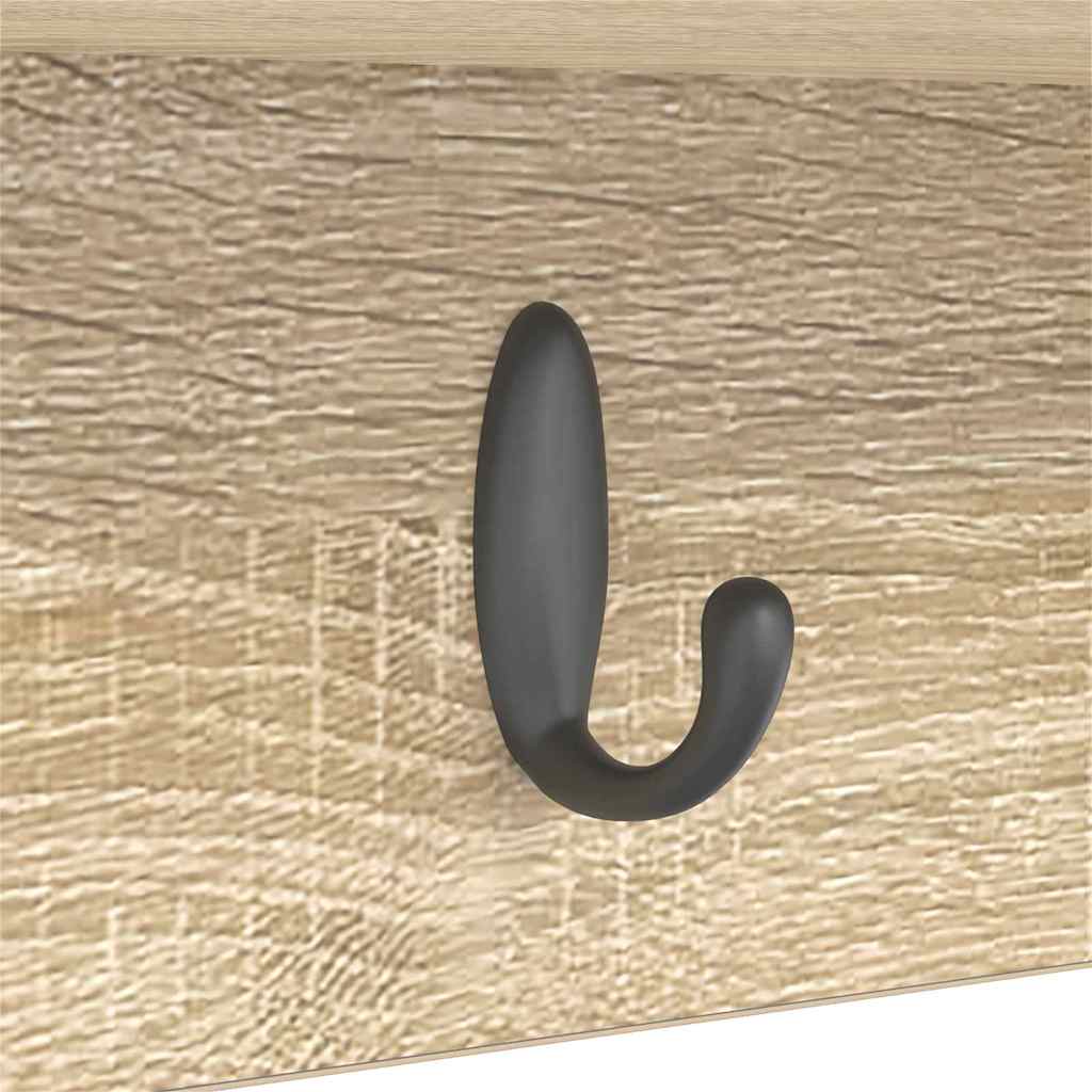 Appendiabiti a muro Rovere Sonoma 100 x 16 x 26 cm | homemem39