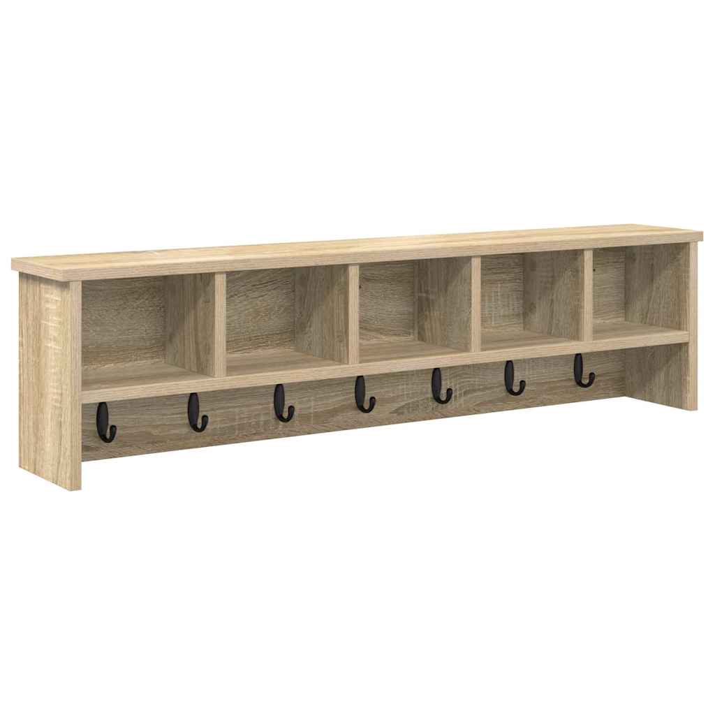 Appendiabiti a muro Rovere Sonoma 100 x 16 x 26 cm | homemem39