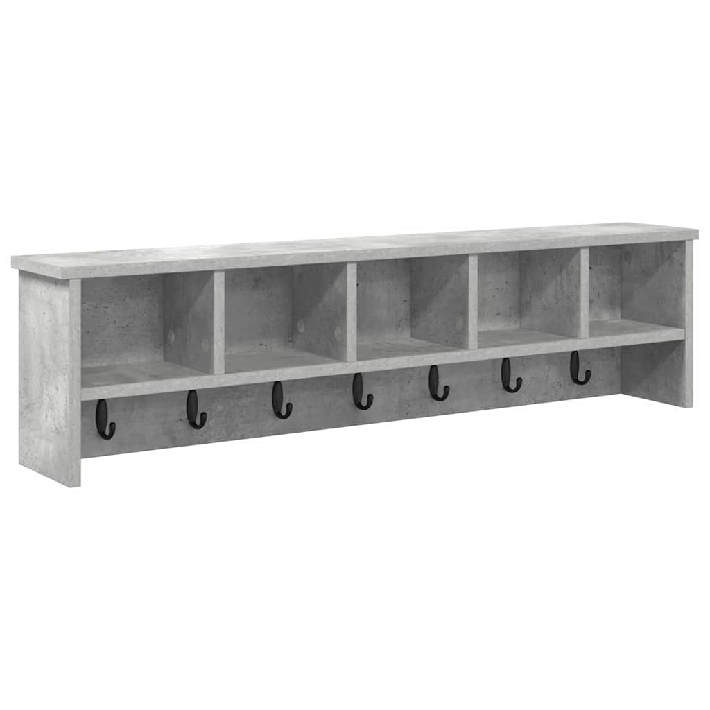 Appendiabiti a muro Grigio cemento 100 x 16 x 26 cm | homemem39