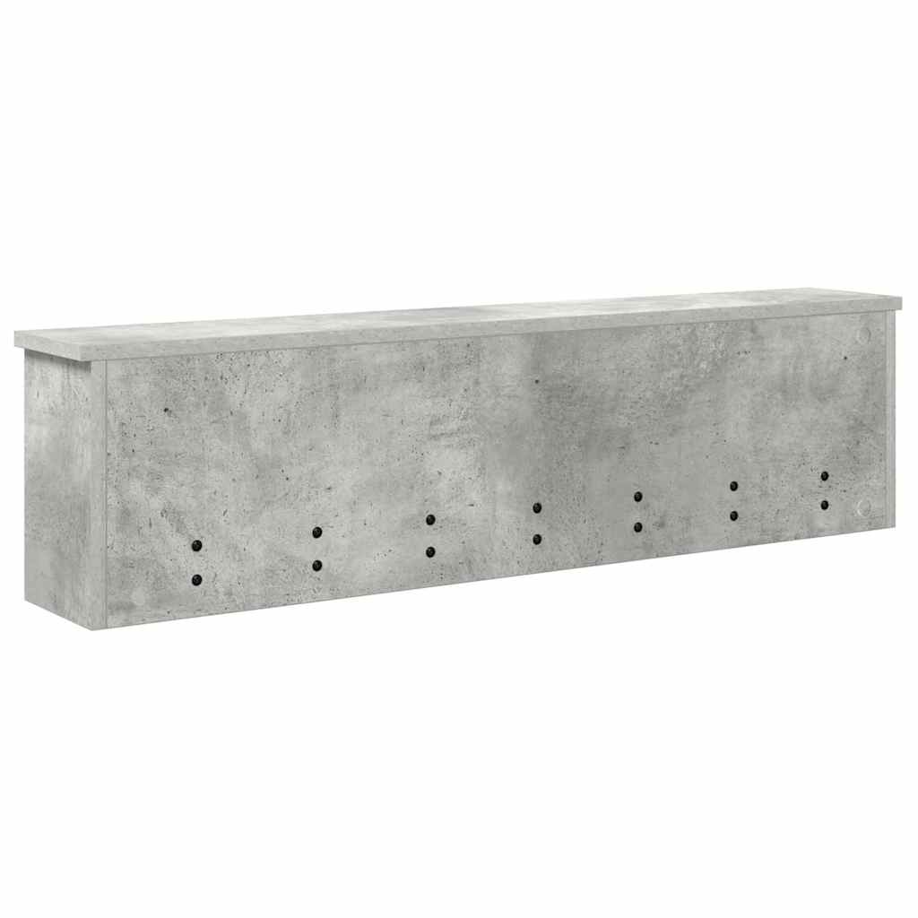 Appendiabiti a muro Grigio cemento 100 x 16 x 26 cm | homemem39