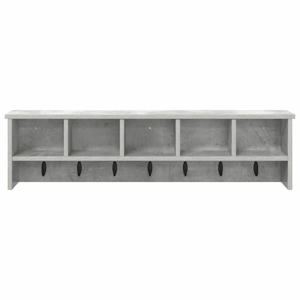Appendiabiti a muro Grigio cemento 100 x 16 x 26 cm | homemem39