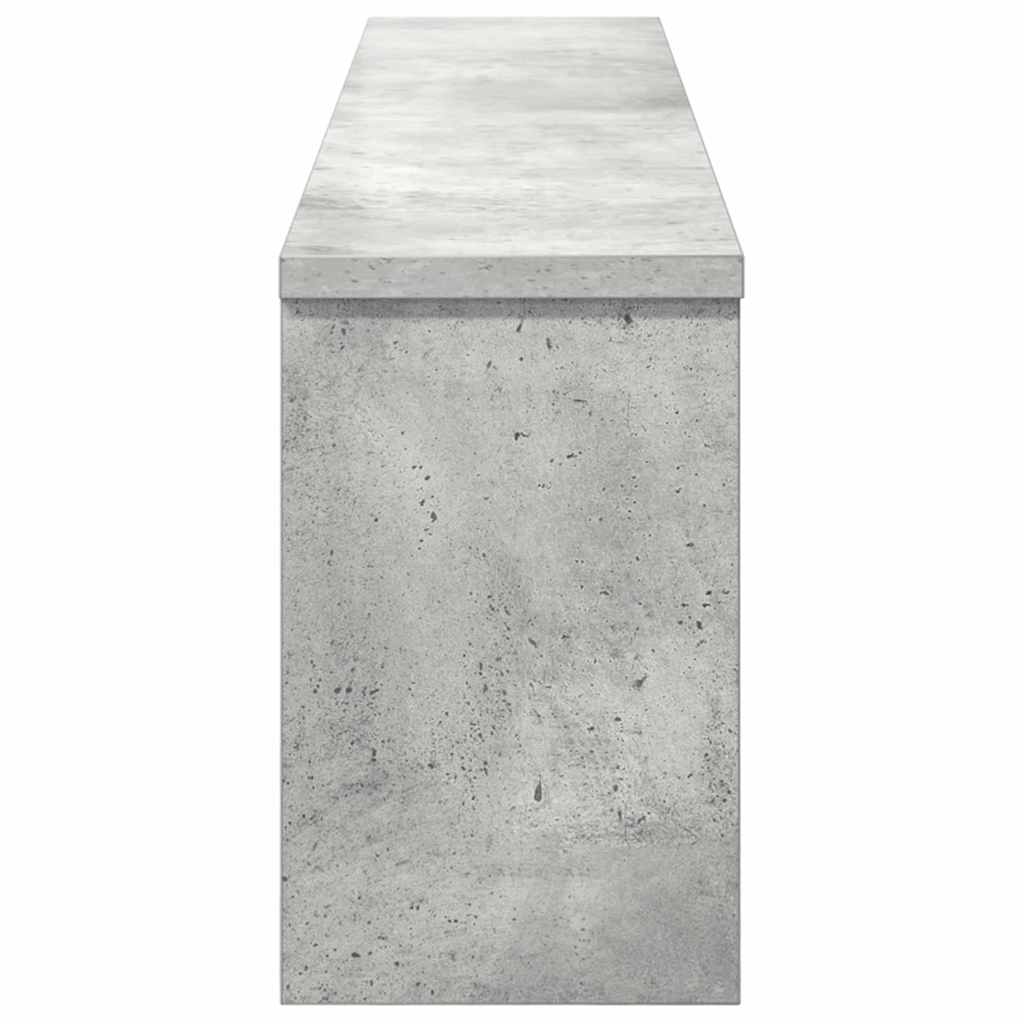 Appendiabiti a muro Grigio cemento 100 x 16 x 26 cm | homemem39