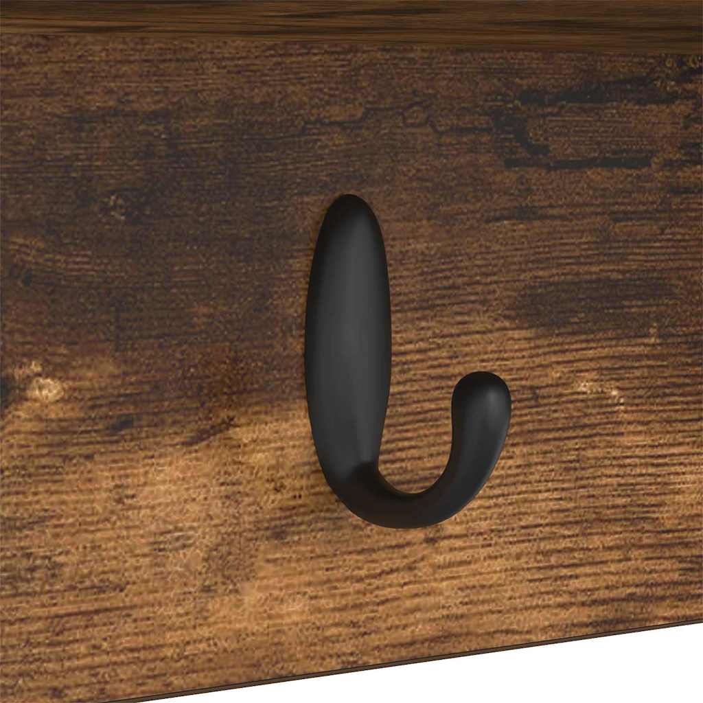 Appendiabiti a muro Rovere fumé 100 x 16 x 26 cm | homemem39