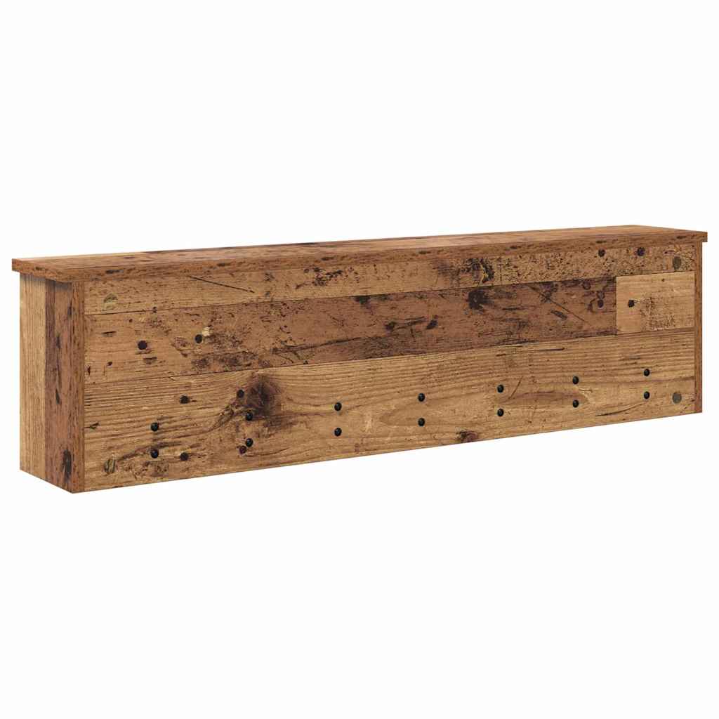 Appendiabiti a muro Legno vecchio 100 x 16 x 26 cm | homemem39