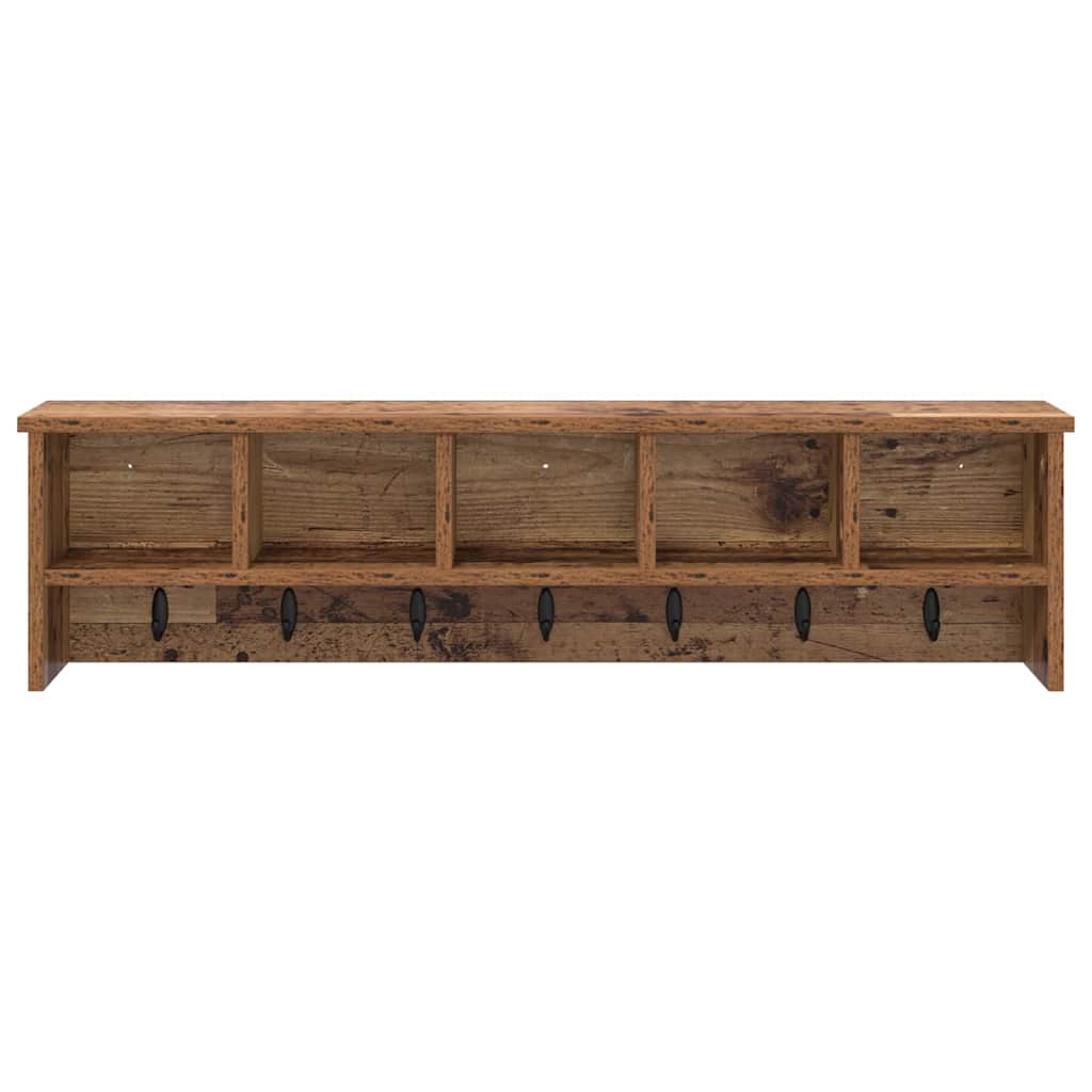 Appendiabiti a muro Legno vecchio 100 x 16 x 26 cm | homemem39