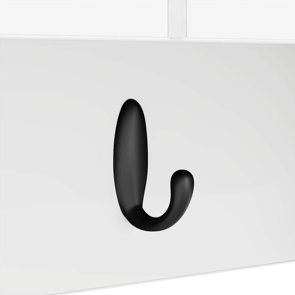 Appendiabiti a muro Bianco 50 x 20 x 30 cm Legno multistrato | homemem39