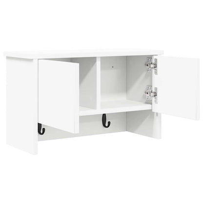 Appendiabiti a muro Bianco 50 x 20 x 30 cm Legno multistrato