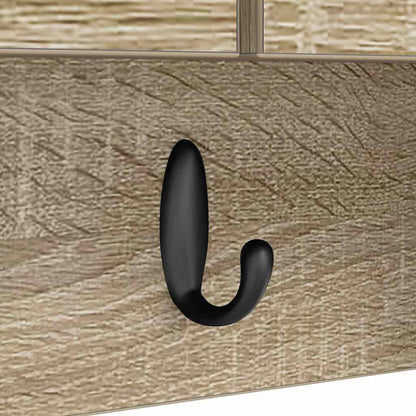 Appendiabiti a muro con porta Rovere Sonoma 50 x 20 x 30 cm | homemem39
