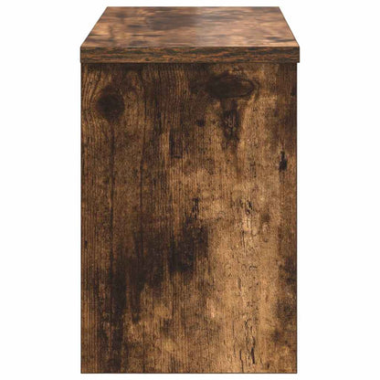 Appendiabiti a muro con lo scaffale Rovere fumé 50 x 20 x 30 cm