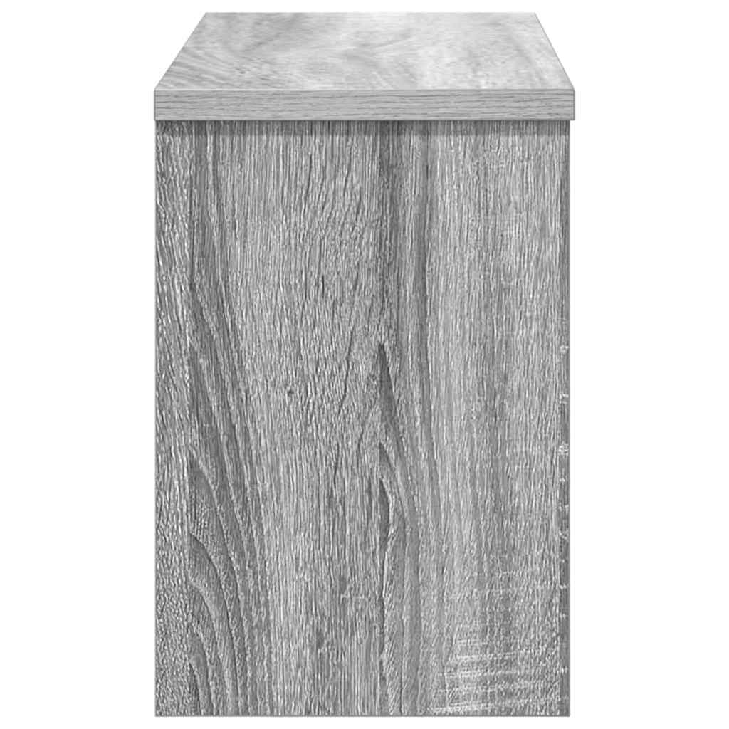 Appendiabiti a muro con porta Grigio Sonoma 50 x 20 x 30 cm