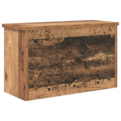 Appendiabiti a muro con porta Legno vecchio 50 x 20 x 30 cm