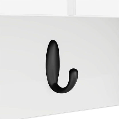 Appendiabiti a muro Bianco 80 x 20 x 30 cm Legno multistrato | homemem39
