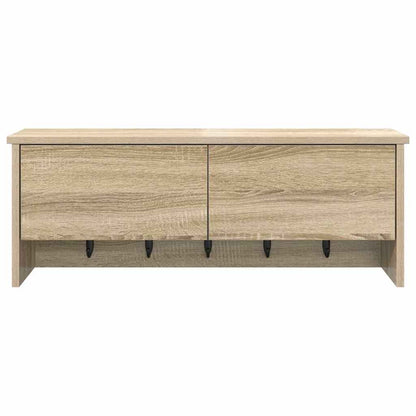 Appendiabiti a muro con porta Rovere Sonoma 80 x 20 x 30 cm