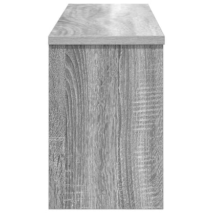 Appendiabiti a muro con porta Grigio Sonoma 80 x 20 x 30 cm