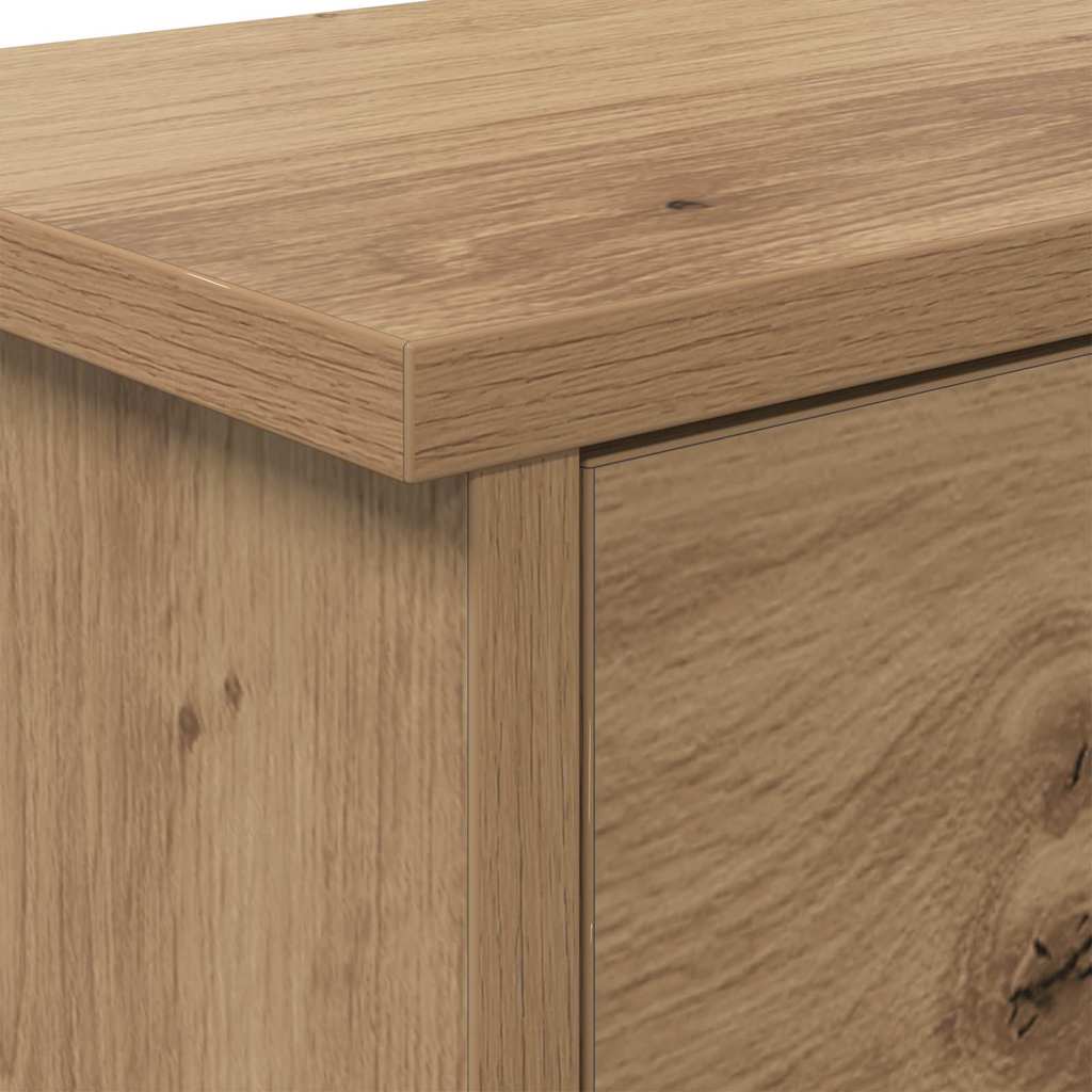 Appendiabiti a muro A parete Rovere artigianale 80 x 20 x 30 cm | homemem39