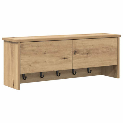Appendiabiti a muro A parete Rovere artigianale 80 x 20 x 30 cm | homemem39