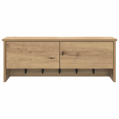 Appendiabiti a muro A parete Rovere artigianale 80 x 20 x 30 cm | homemem39