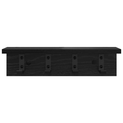 Appendiabiti a muro Rovere Nero 40 x 10,5 x 10,5 cm | homemem39