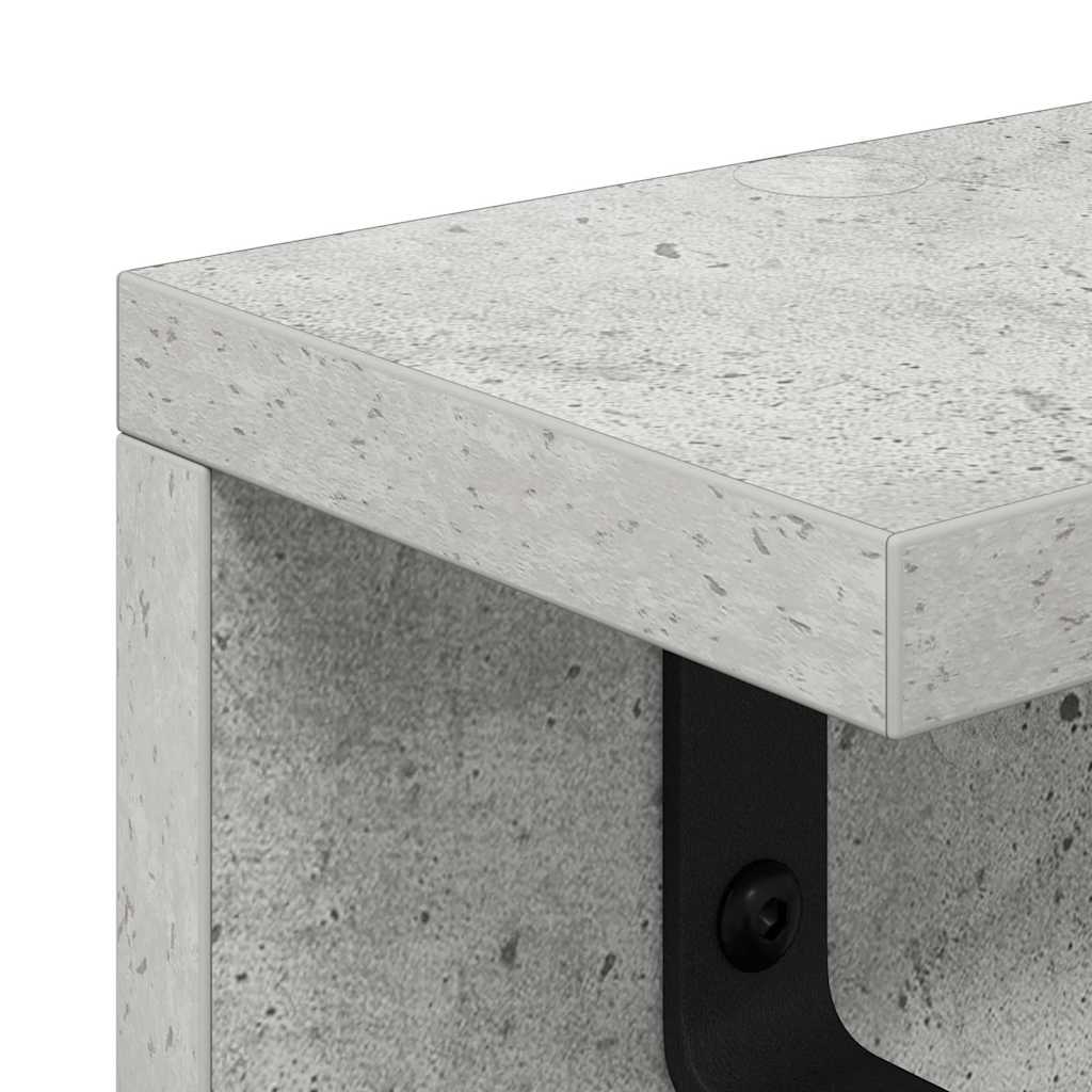 Appendiabiti a muro Grigio cemento 40 x 10,5 x 10,5 cm | homemem39