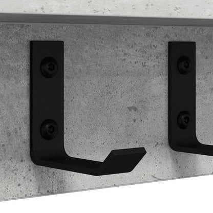 Appendiabiti a muro Grigio cemento 40 x 10,5 x 10,5 cm | homemem39