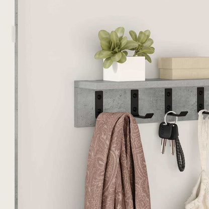 Appendiabiti a muro Grigio cemento 40 x 10,5 x 10,5 cm | homemem39