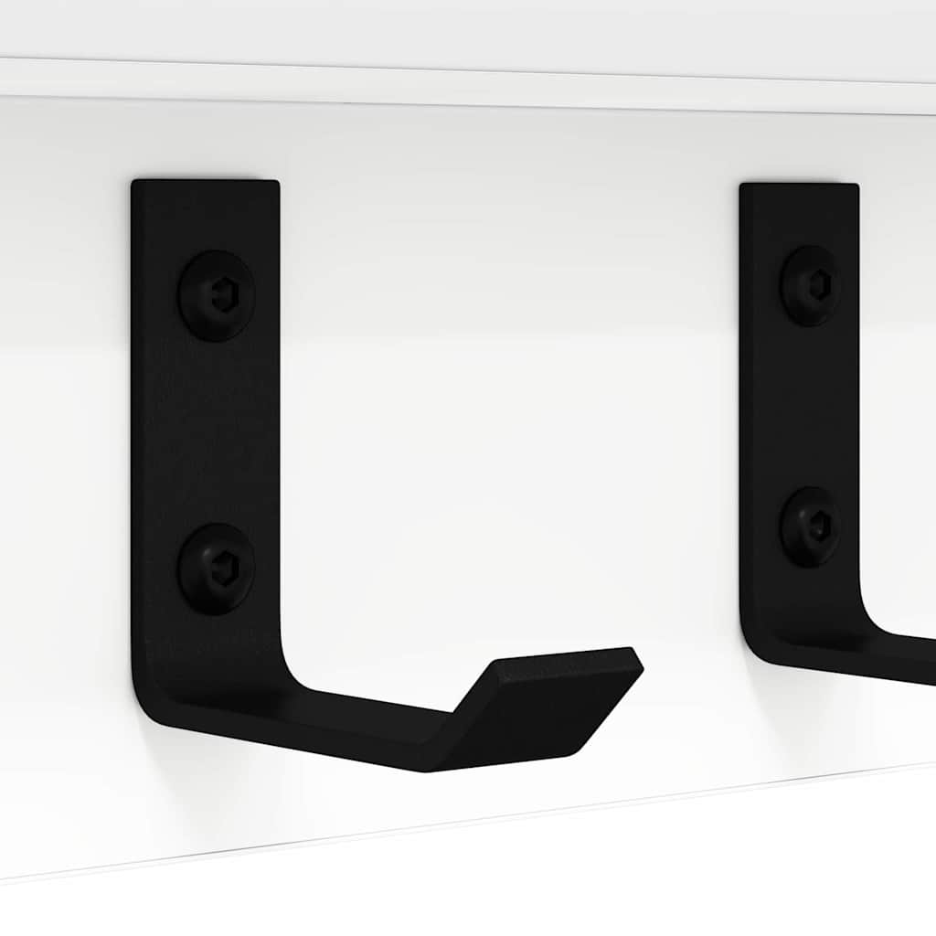 Appendiabiti a muro Bianco 60 x 10,5 x 10,5 cm | homemem39