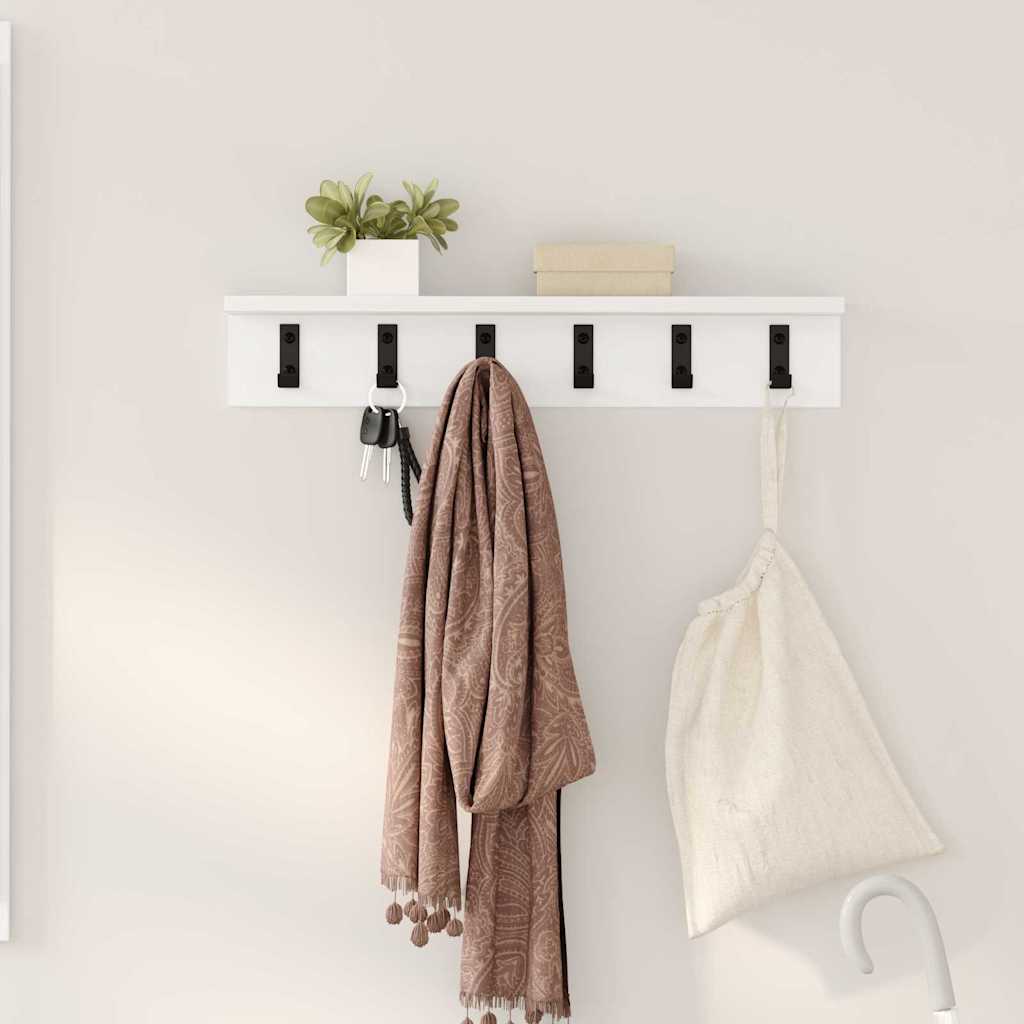 Appendiabiti a muro Bianco 60 x 10,5 x 10,5 cm | homemem39