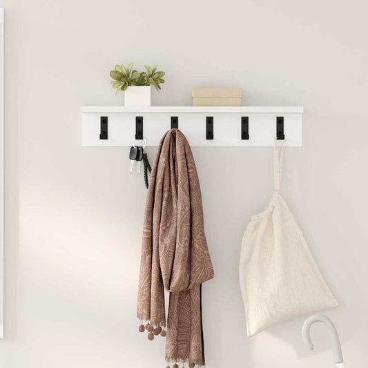 Appendiabiti a muro Bianco 60 x 10,5 x 10,5 cm | homemem39