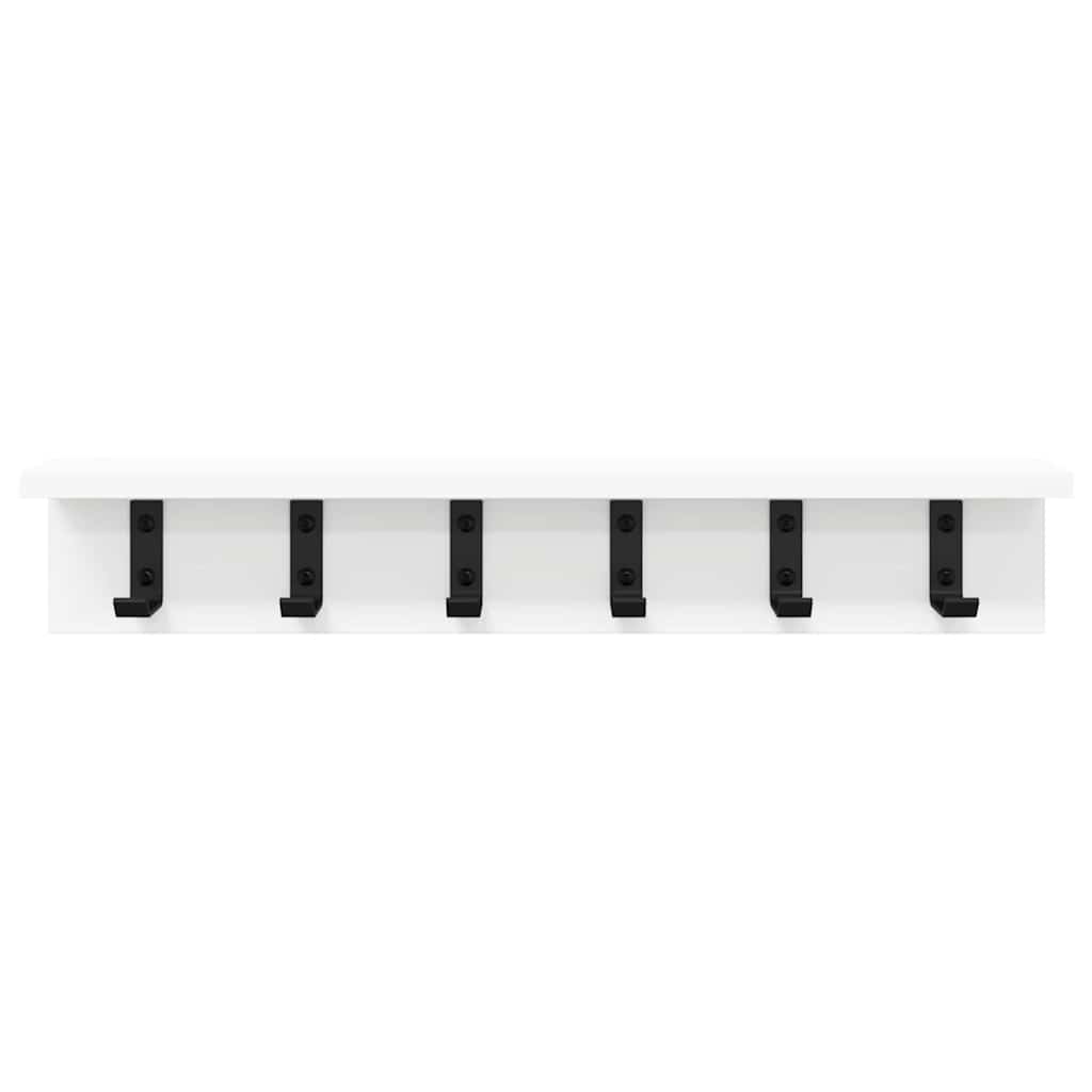 Appendiabiti a muro Bianco 60 x 10,5 x 10,5 cm | homemem39