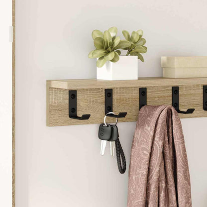 Appendiabiti a muro Rovere Sonoma 60 x 10,5 x 10,5 cm | homemem39