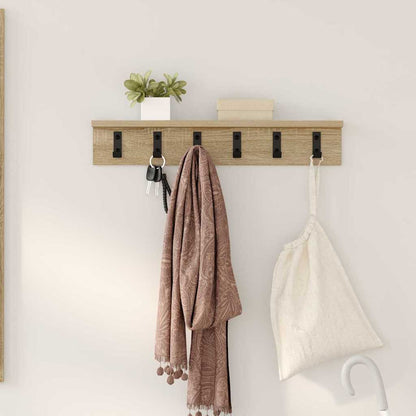 Appendiabiti a muro Rovere Sonoma 60 x 10,5 x 10,5 cm | homemem39