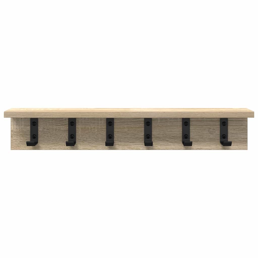 Appendiabiti a muro Rovere Sonoma 60 x 10,5 x 10,5 cm | homemem39