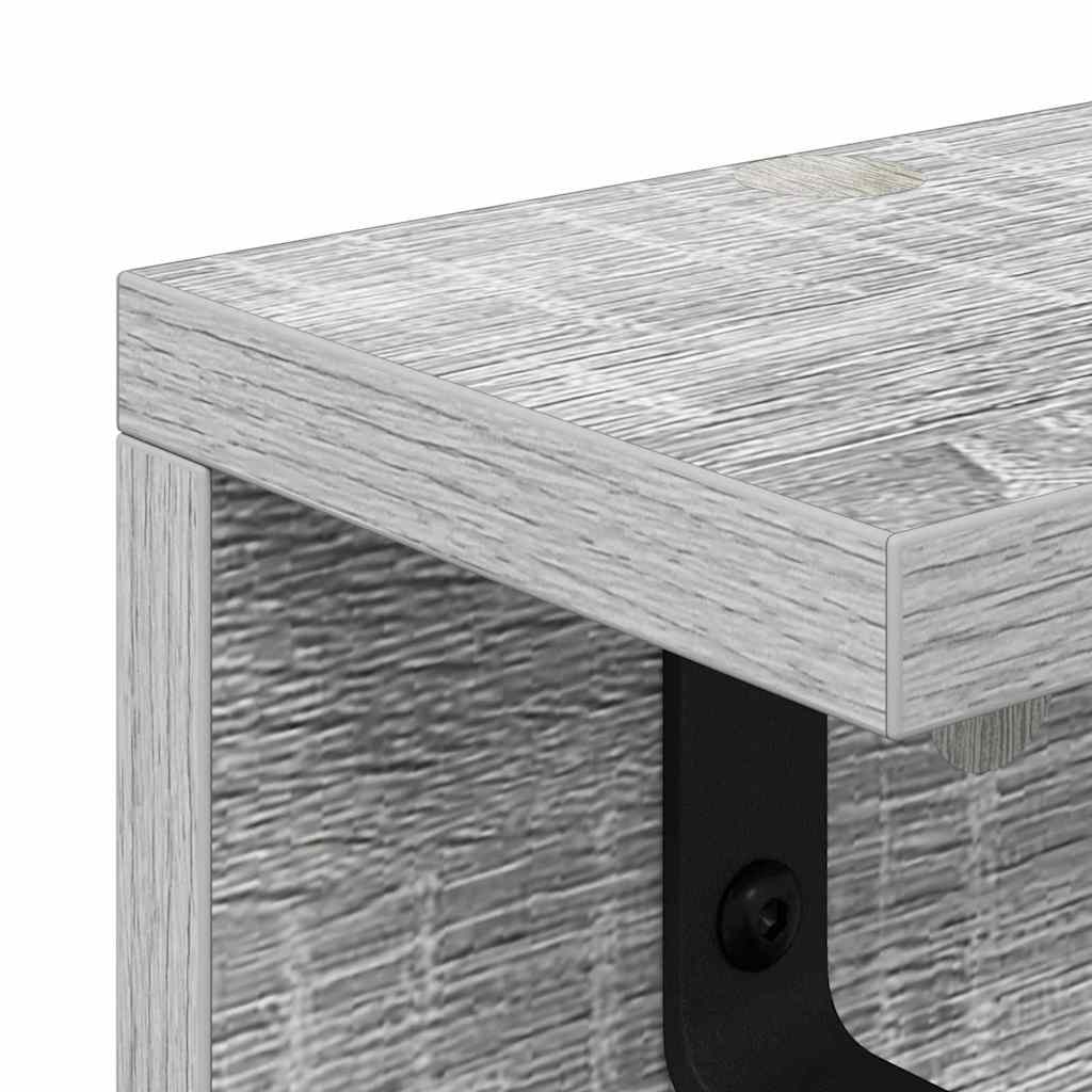 Appendiabiti a muro Grigio Sonoma 60 x 10,5 x 10,5 cm | homemem39
