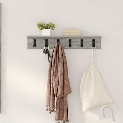 Appendiabiti a muro Grigio Sonoma 60 x 10,5 x 10,5 cm | homemem39