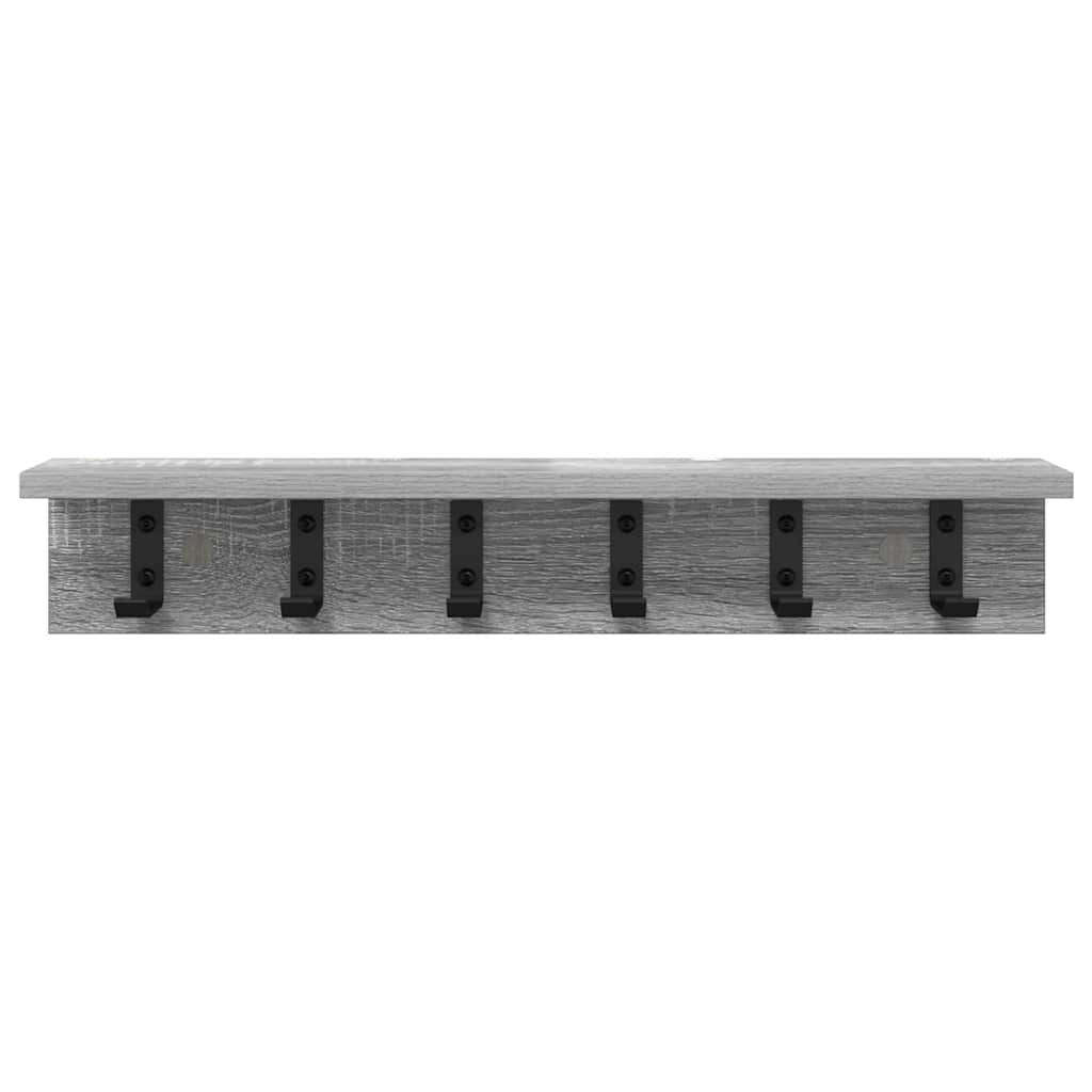 Appendiabiti a muro Grigio Sonoma 60 x 10,5 x 10,5 cm | homemem39